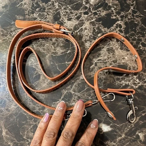 Tan Plush Chain Handbag - Picture 8 of 12